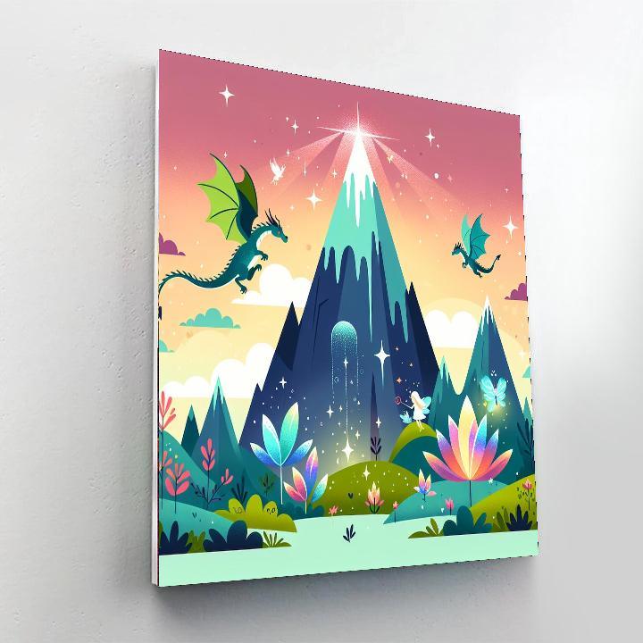 Magic Mountain Retreat Paint By Numbers