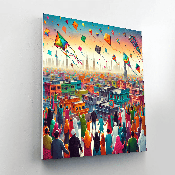 Makar Sankranti - Gujarat, India Paint By Color