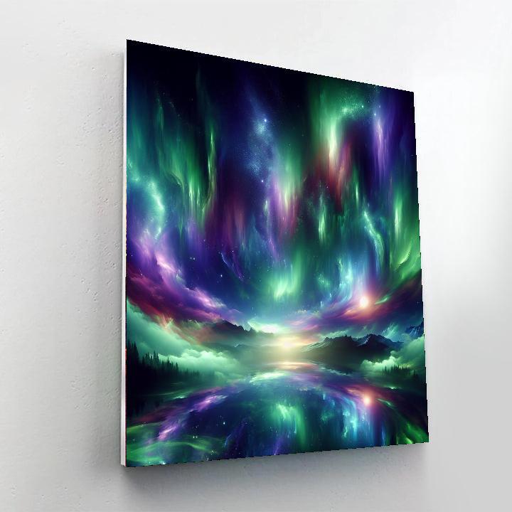 Mystical Aurora Night Paint By Numbers