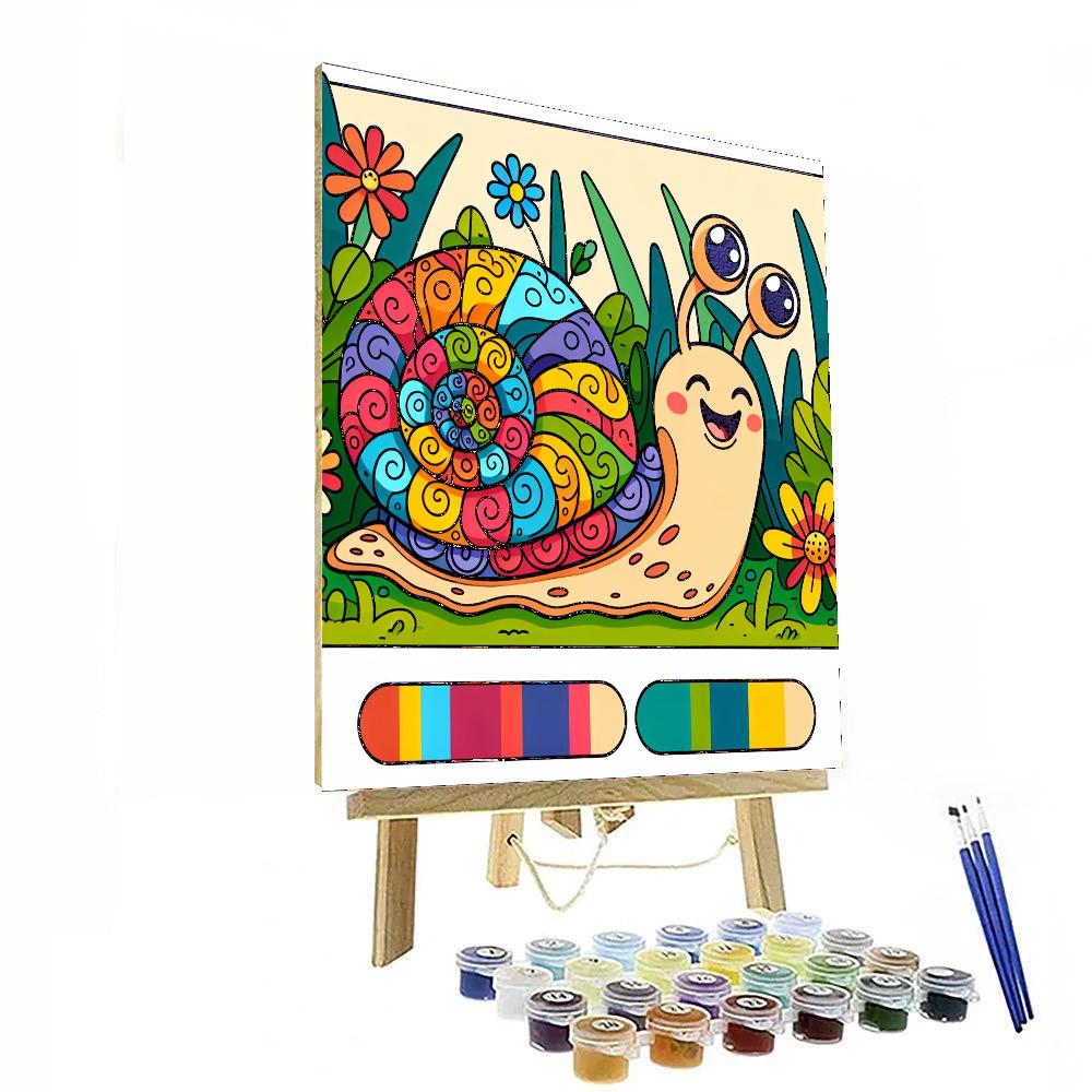 Fun Snail Painting By Numbers Kit