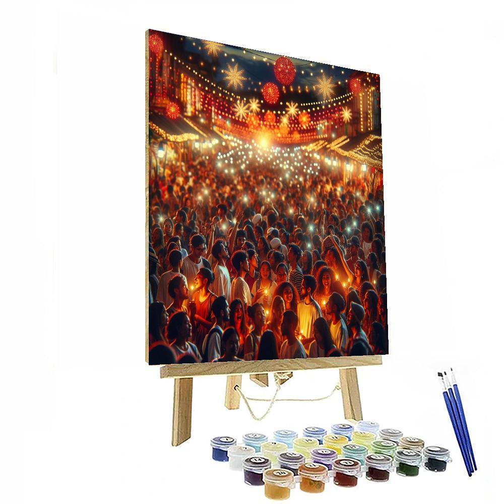 Festival Of Lights Delight Painting Number Kit