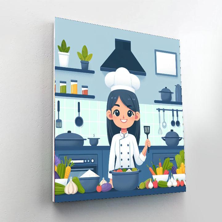 Little Chef's Culinary Quest Painting By Numbers Kit
