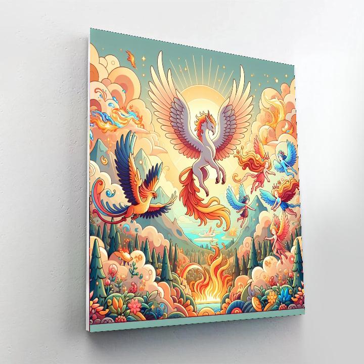 Mythical Creatures Of Wonder Number Painting