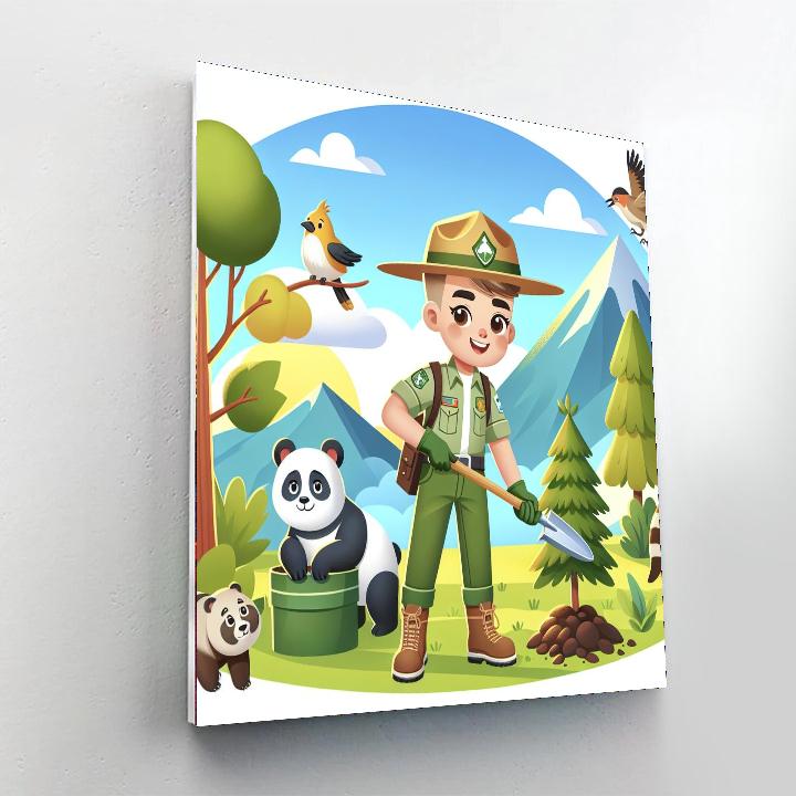 Eco-ranger Conservation Quest DIY Paint By Numbers