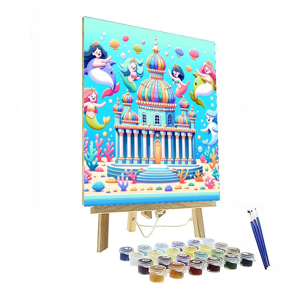 Mystical Undersea Palace Paint By Color