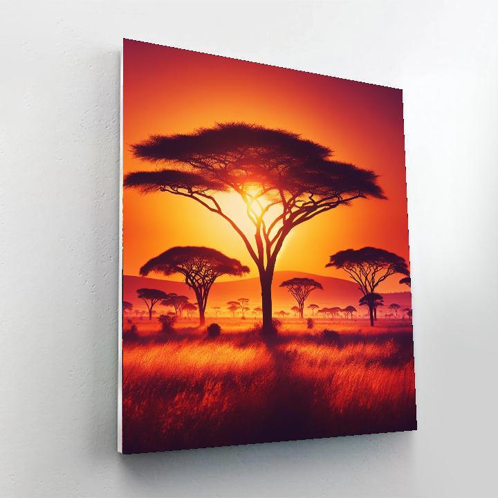 Sunset Savanna Serenade Paint By Numbers