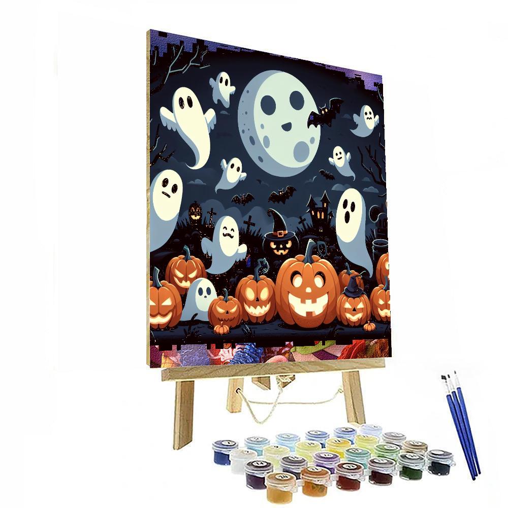 Spooky Halloween Night Numbered Painting Kits