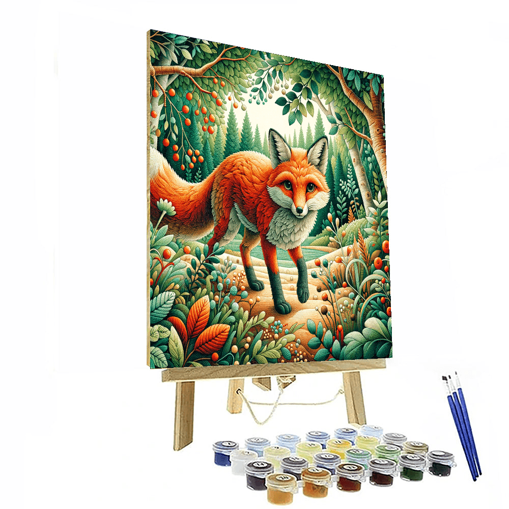 Fox's Woodland Hideaway Paint By Number