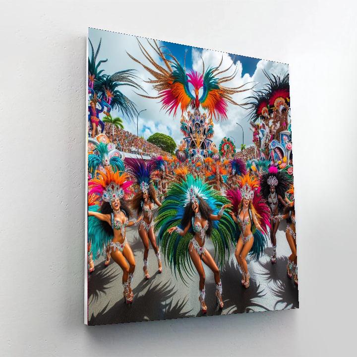 Tenerife Carnival - Santa Cruz De Tenerife Number Painting