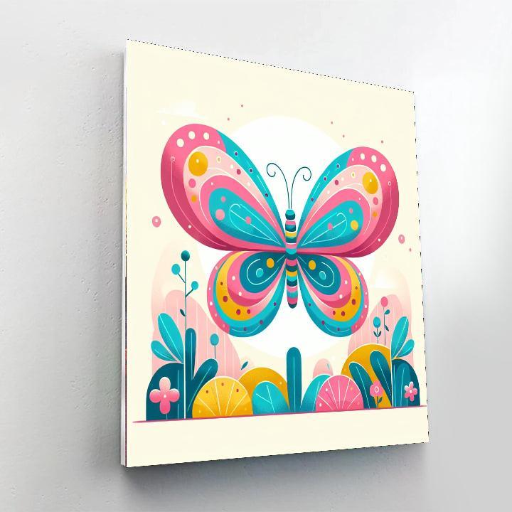 Sunshine Butterfly Dance Numbered Painting Kits
