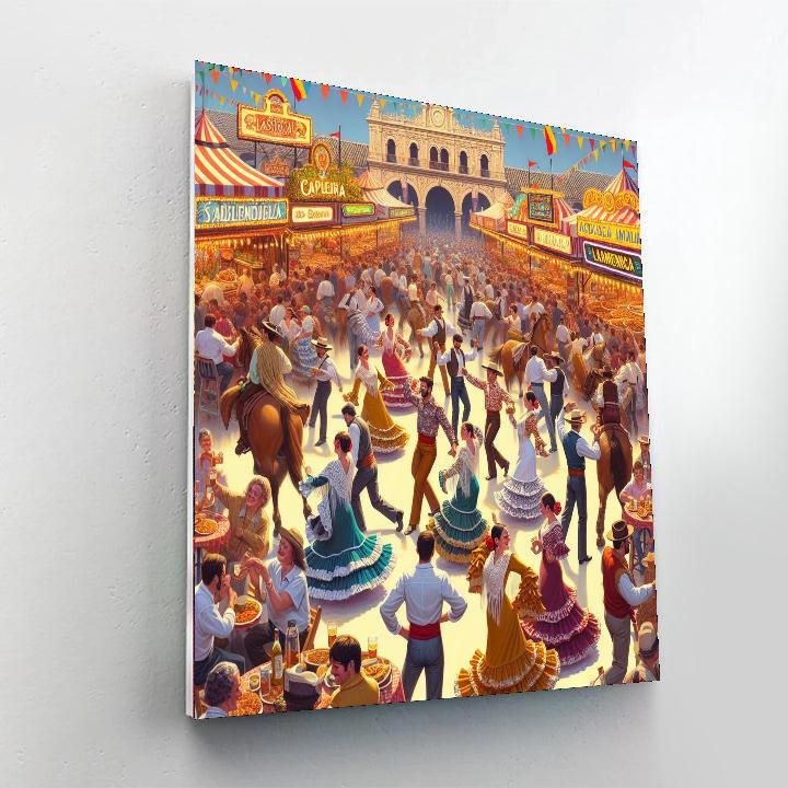 La Feria De Abril Painting By Numbers Kit