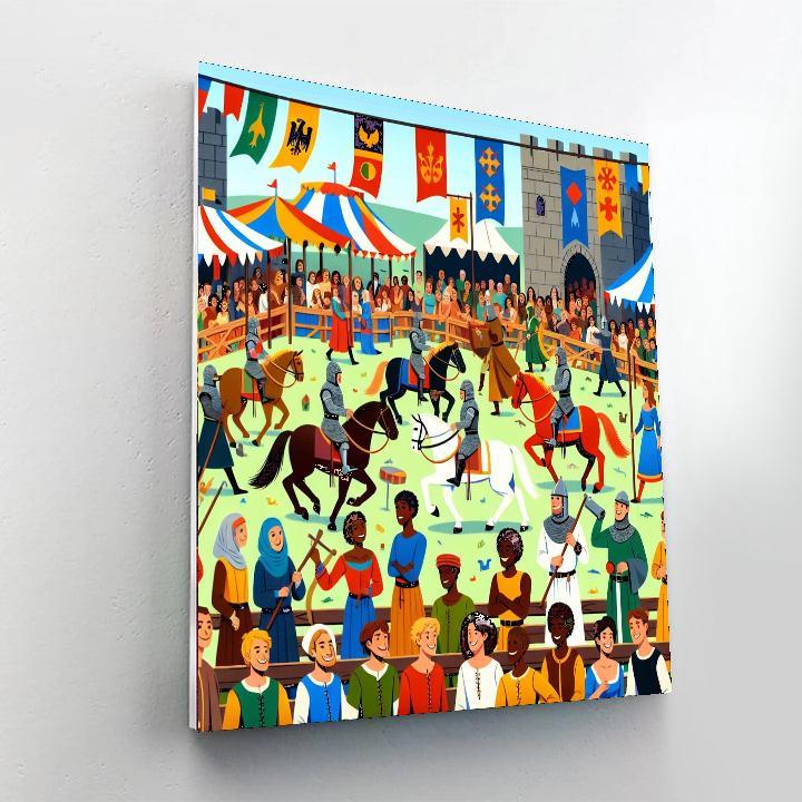 Medieval Festival Celebration Painting Number Kit