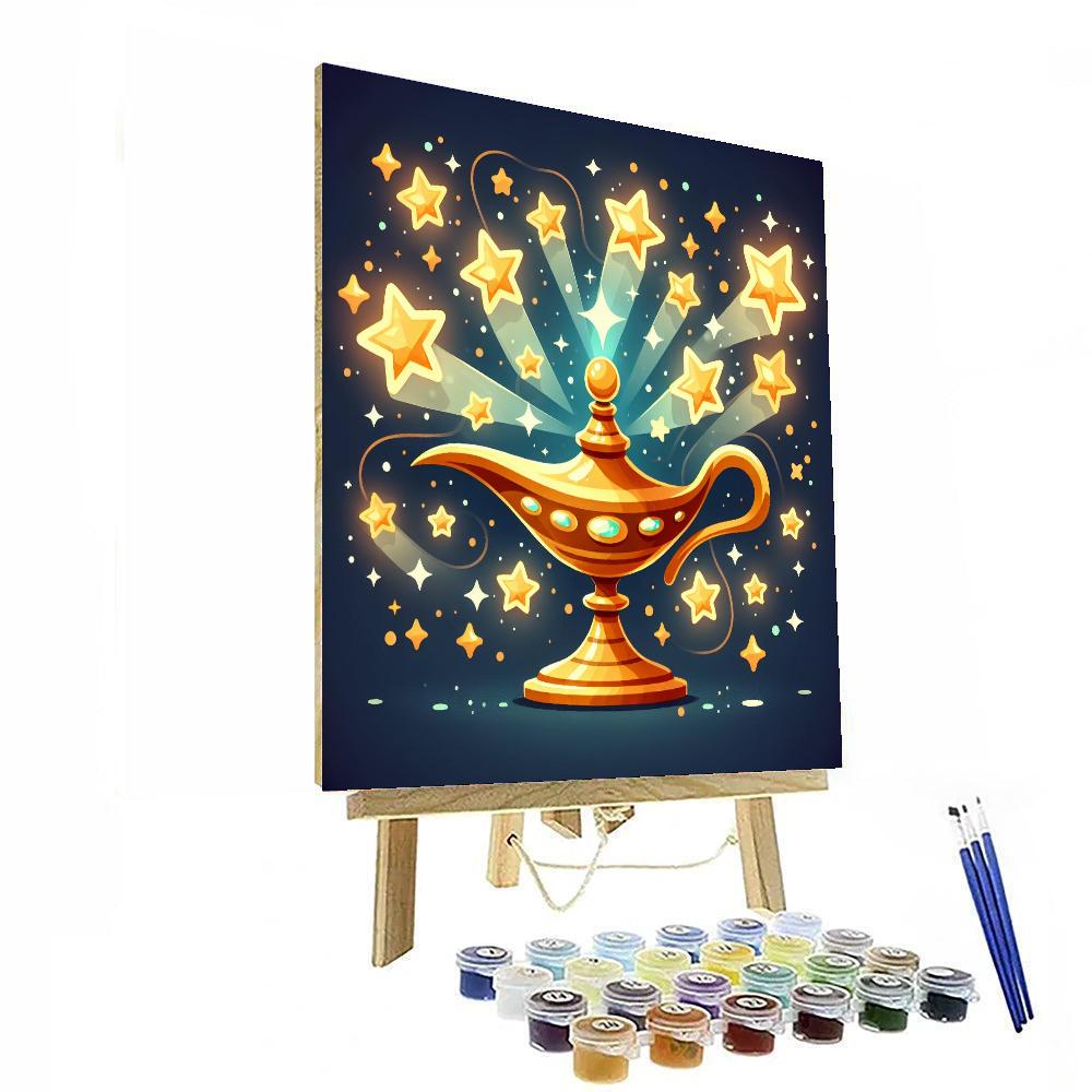 Secret Of The Magic Lamp Painting By Numbers Kit