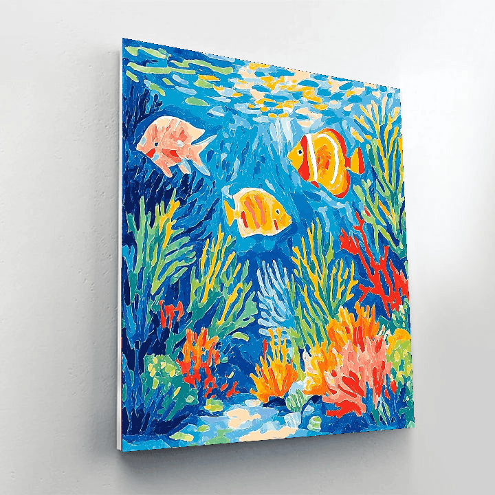 Henri Matisse Inspired Underwater Wonder  Paint By Numbers Art