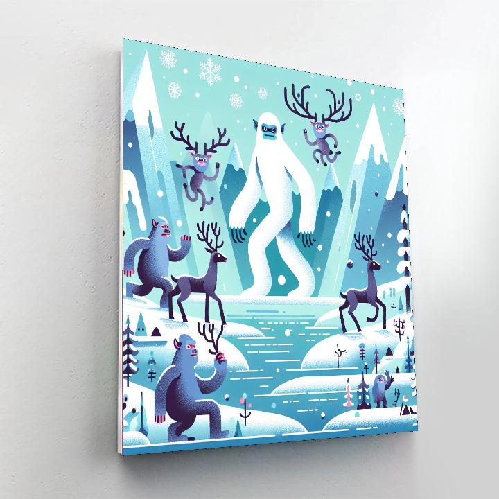 Frosty Fable Fjord Numbered Painting Kits