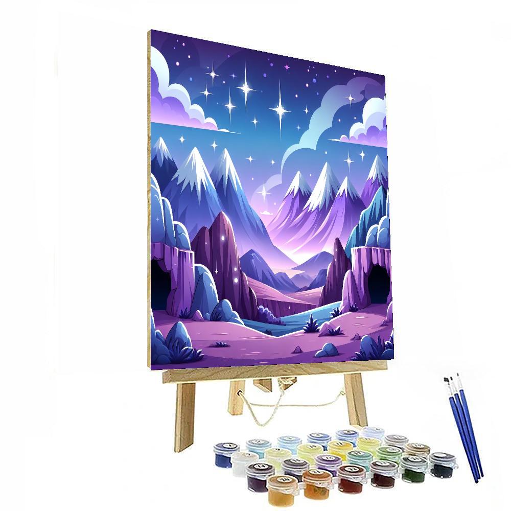 Mystery Mountain Painting Number Kit