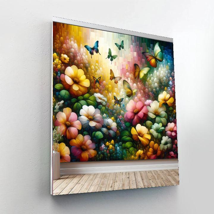 Bubbling Garden Spring Paint By Numbers Art