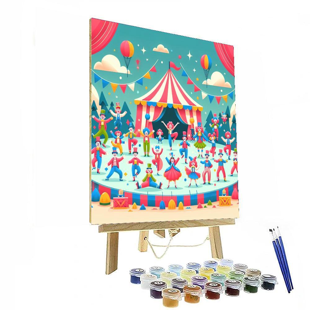 Colorful Circus Carnival Paint By Numbers Art