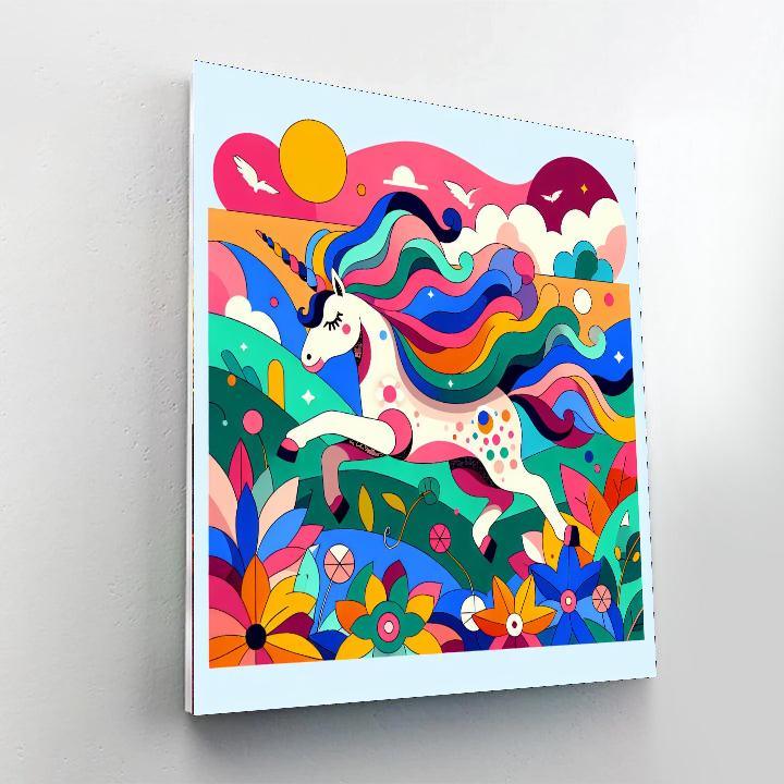 Mystic Unicorn Valley Paint By Number