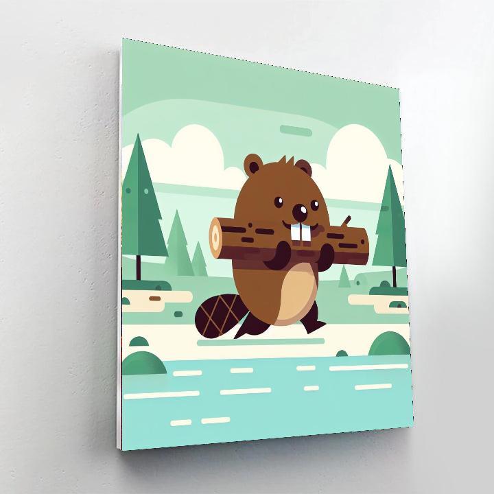 Bouncy Beaver Numbered Painting Kits