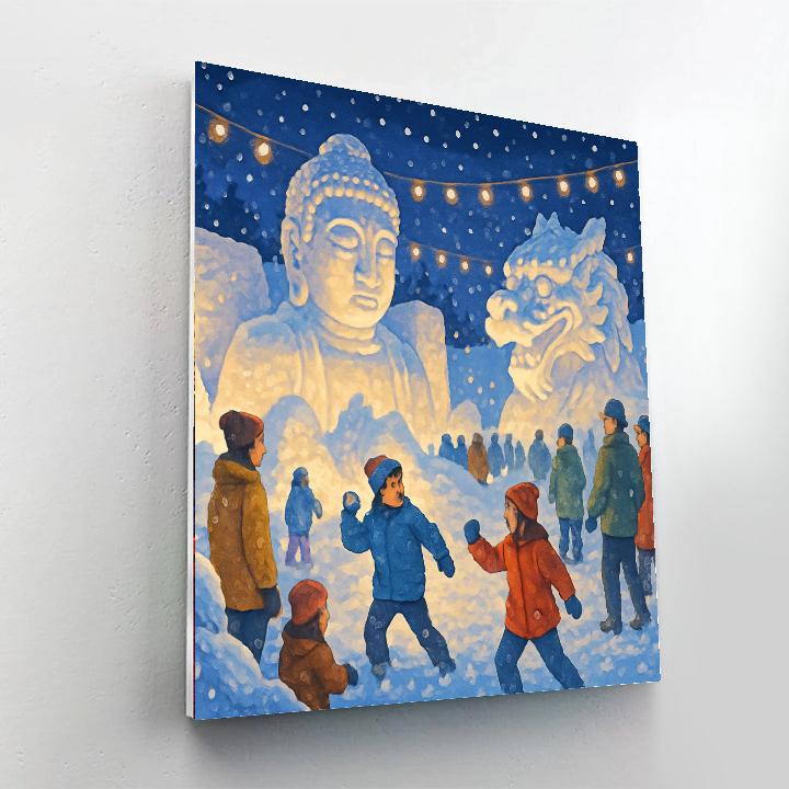 Ojiya Snow Festival - Japan Painting Number Kit