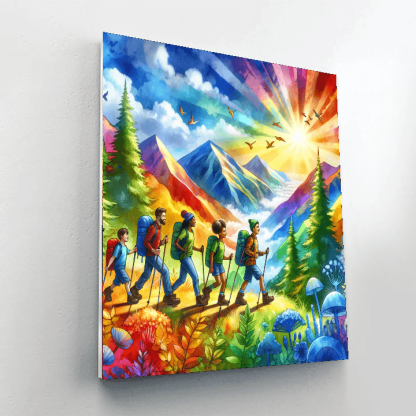 Mountain Adventure Crew Paint By Color