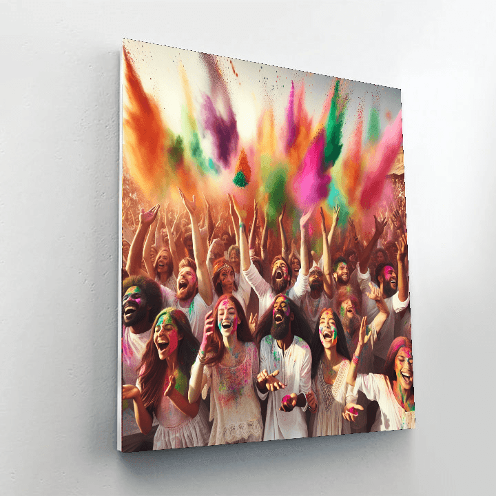 Festival Of Colors (holi) Paint By Numbers Art