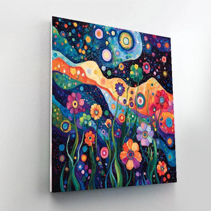 Wassily Kandinsky Inspired Celestial Floral Symphony  Paint By Numbers Kits
