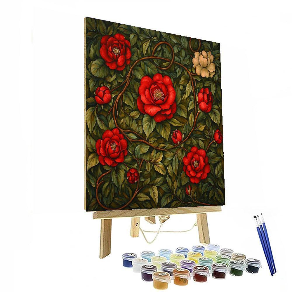Frida Kahlo Inspired Resilience Of The Serpentine Garden  Paint By Numbers Art