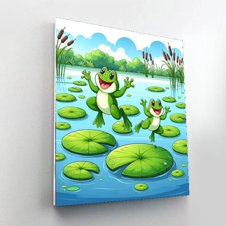 Happy Hoppers Painting Number Kit