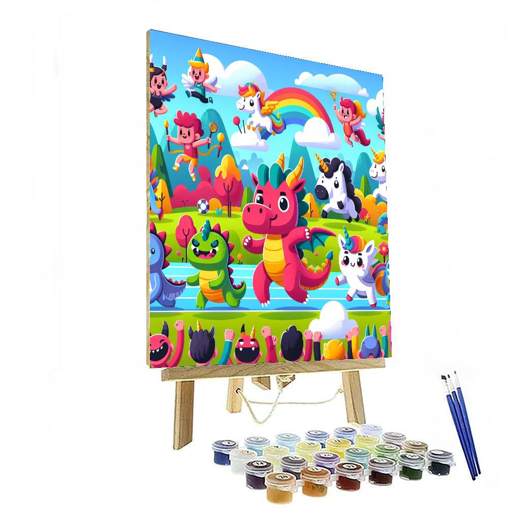 Fun Fantasy Sports Numbered Painting Kits
