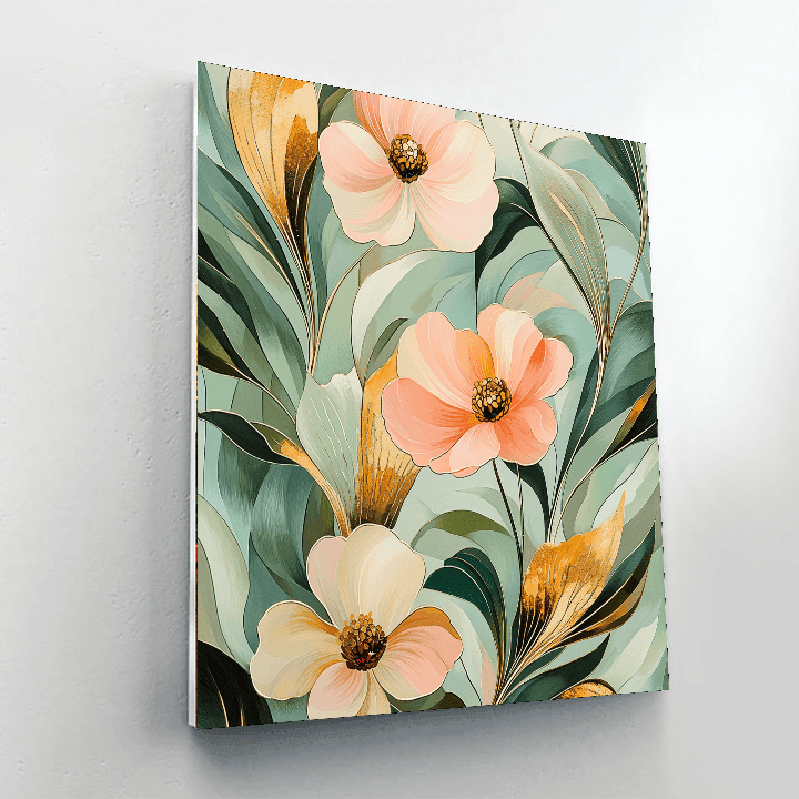Alphonse Mucha Inspired Eloquent Patterns Of Nature  DIY Paint By Numbers