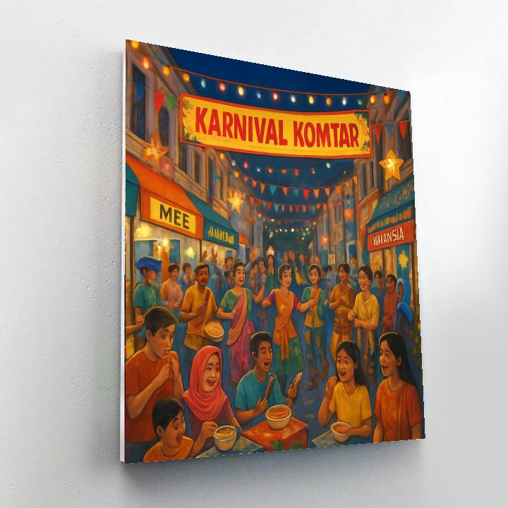 Karnival Komtar - Penang, Malaysia Painting Number Kit