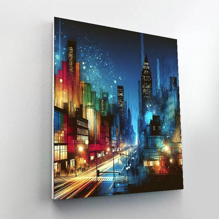 Captivating Cityscape Nights Paint By Color