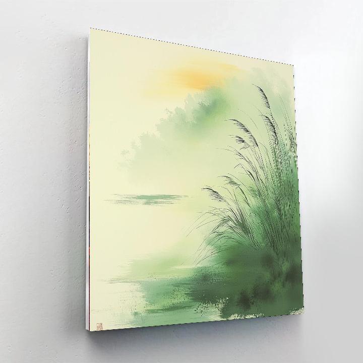 Zhao Mengfu Inspired Gentle Whispering Winds  Painting By Numbers Kit