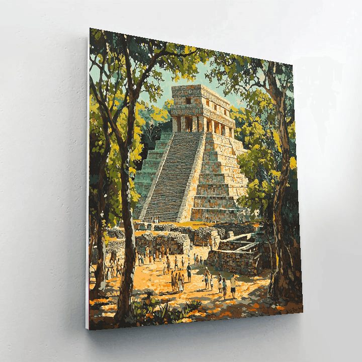 Chichén Itzá - Yucatán Peninsula, Mexico Paint By Numbers Kits