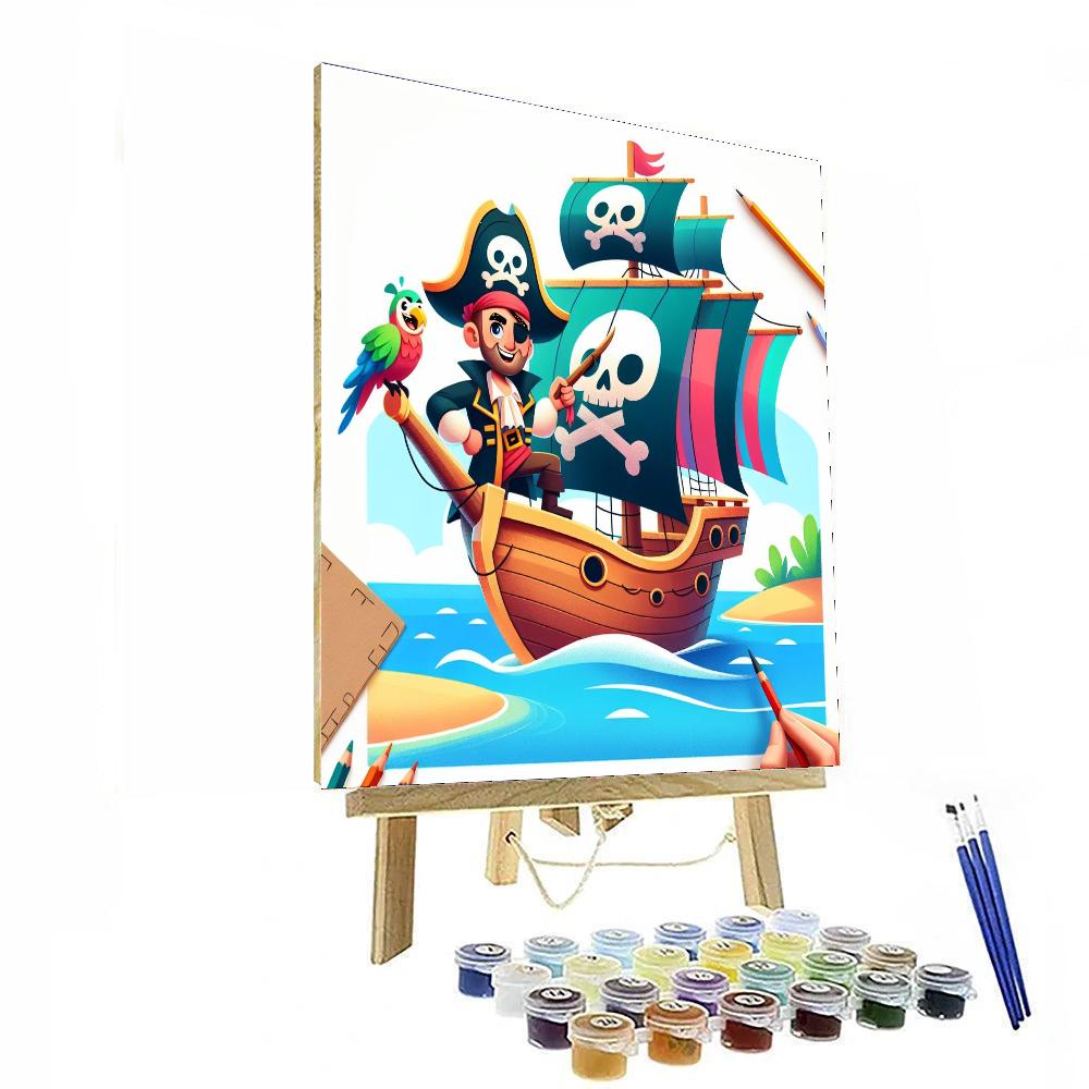 Sailing Pirates Adventure Painting Number Kit