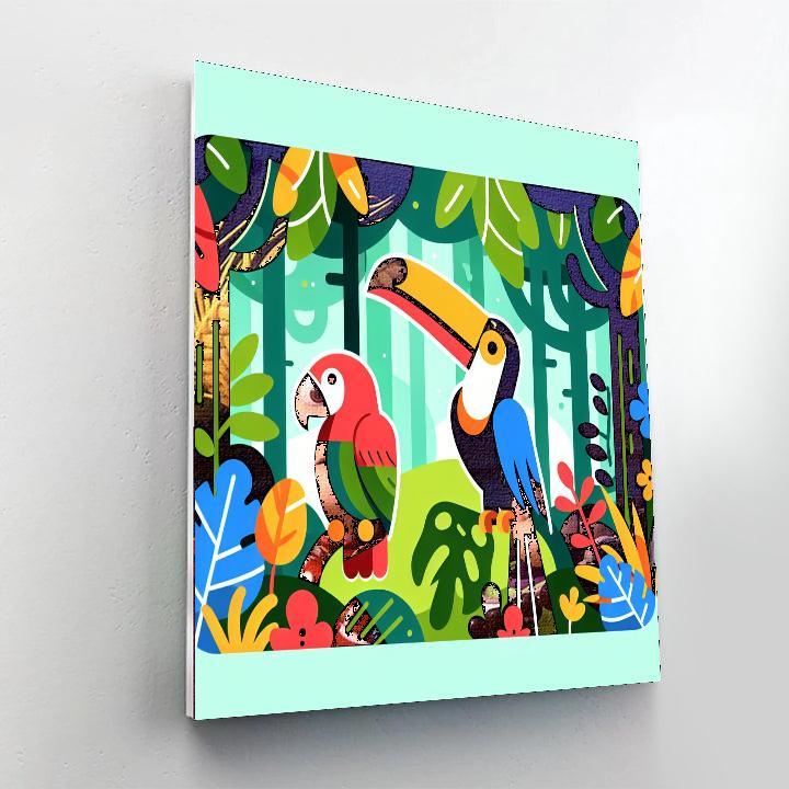 Rainforest Jungle Expedition Paint By Number