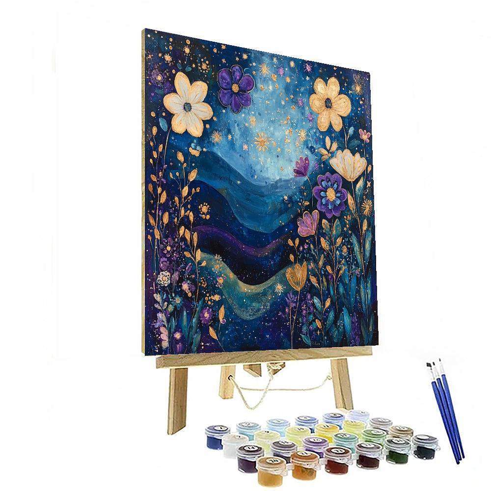 Paul Cézanne Inspired Celestial Blossom Harmony  Paint By Number