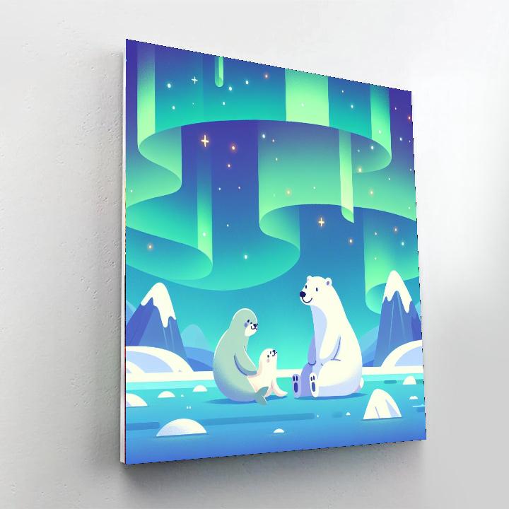 Polar Lights Safari Number Painting