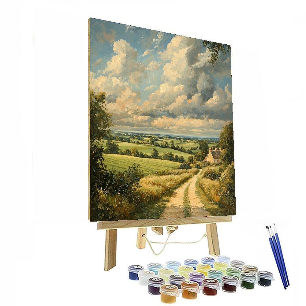 Constable Inspired Windswept Landscape  Painting By Numbers Kit