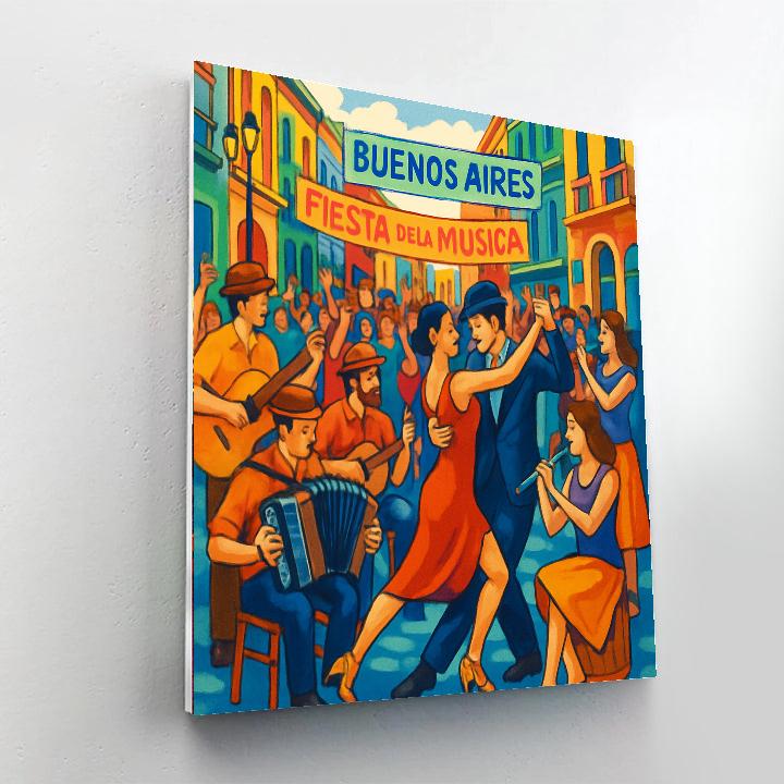 Fiesta De La Musica - Buenos Aires Numbered Painting Kits