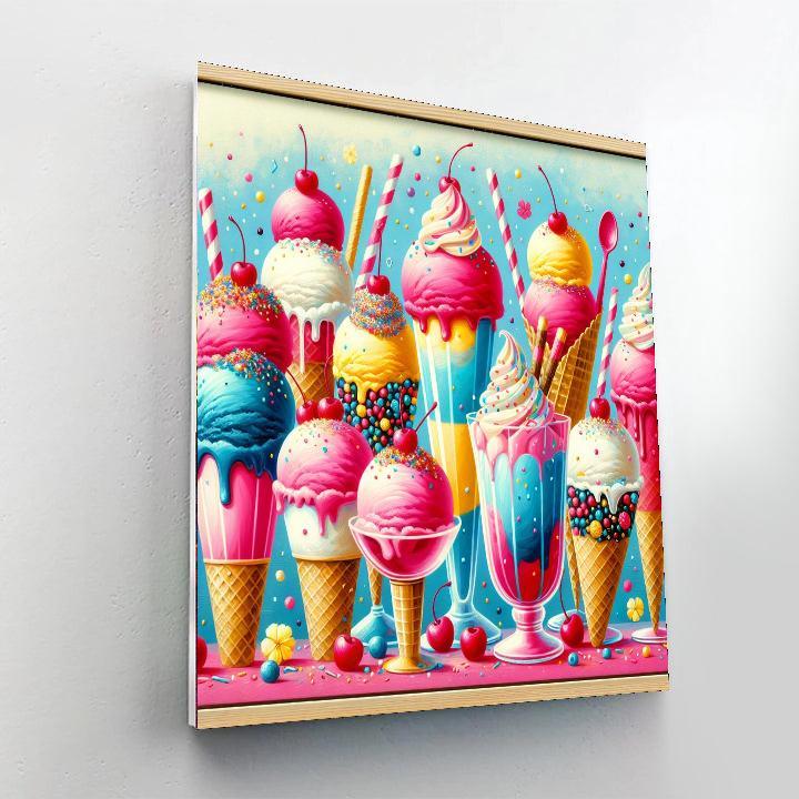 Gorgeous Ice Cream Delight Paint By Numbers