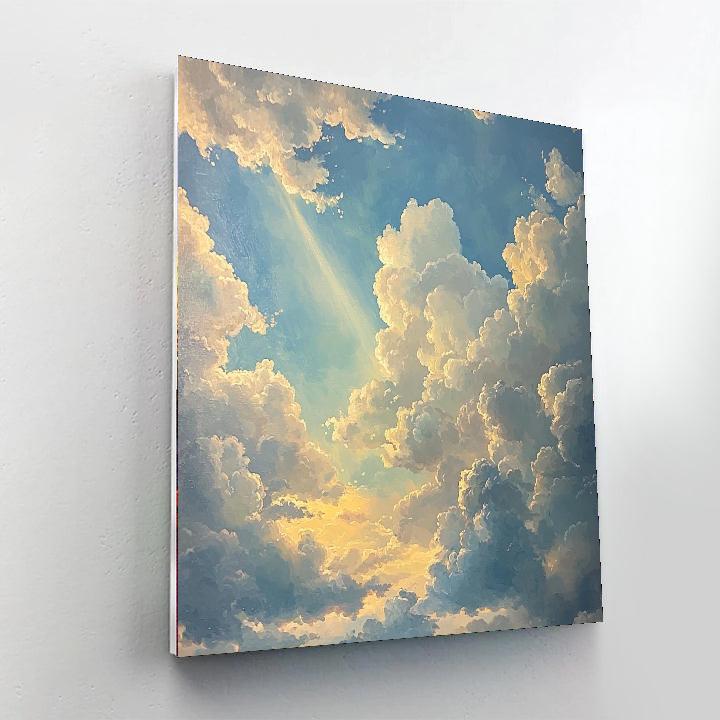 John Constable Inspired Skyward Symphony  Number Painting