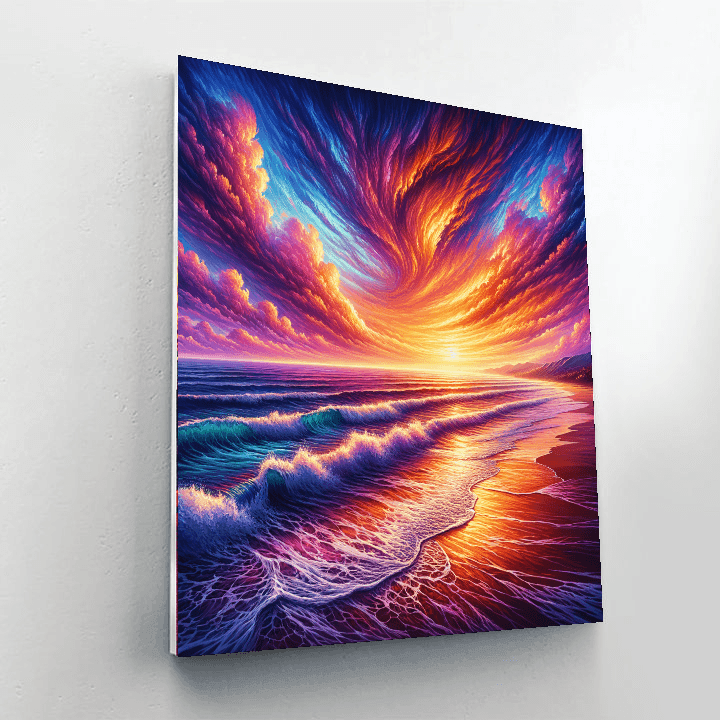 Stunning Coastal Landscape DIY Paint By Numbers