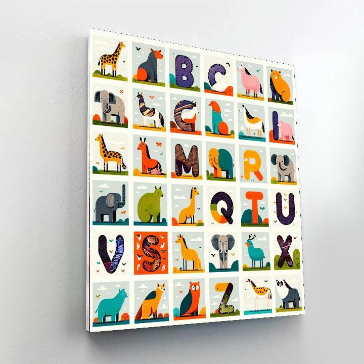Animal Alphabet Fun Painting By Numbers Kit