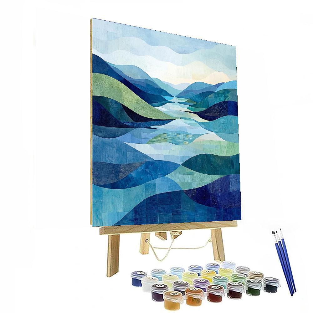 Paul Cézanne Inspired Abstract Reflection  Paint By Numbers Kits