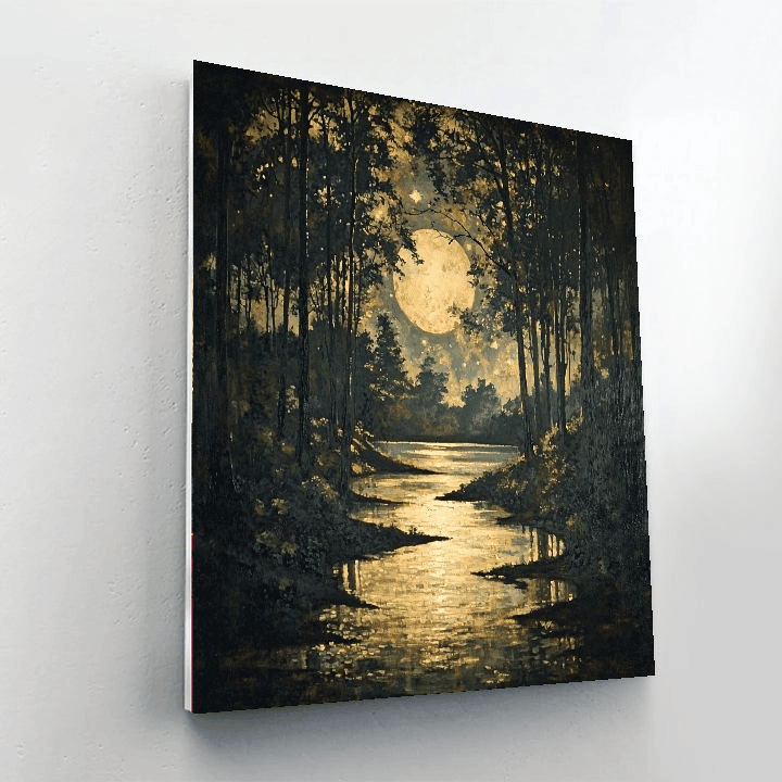 James McNeill Whistler Inspired Ethereal Nocturne  Painting By Numbers Kit