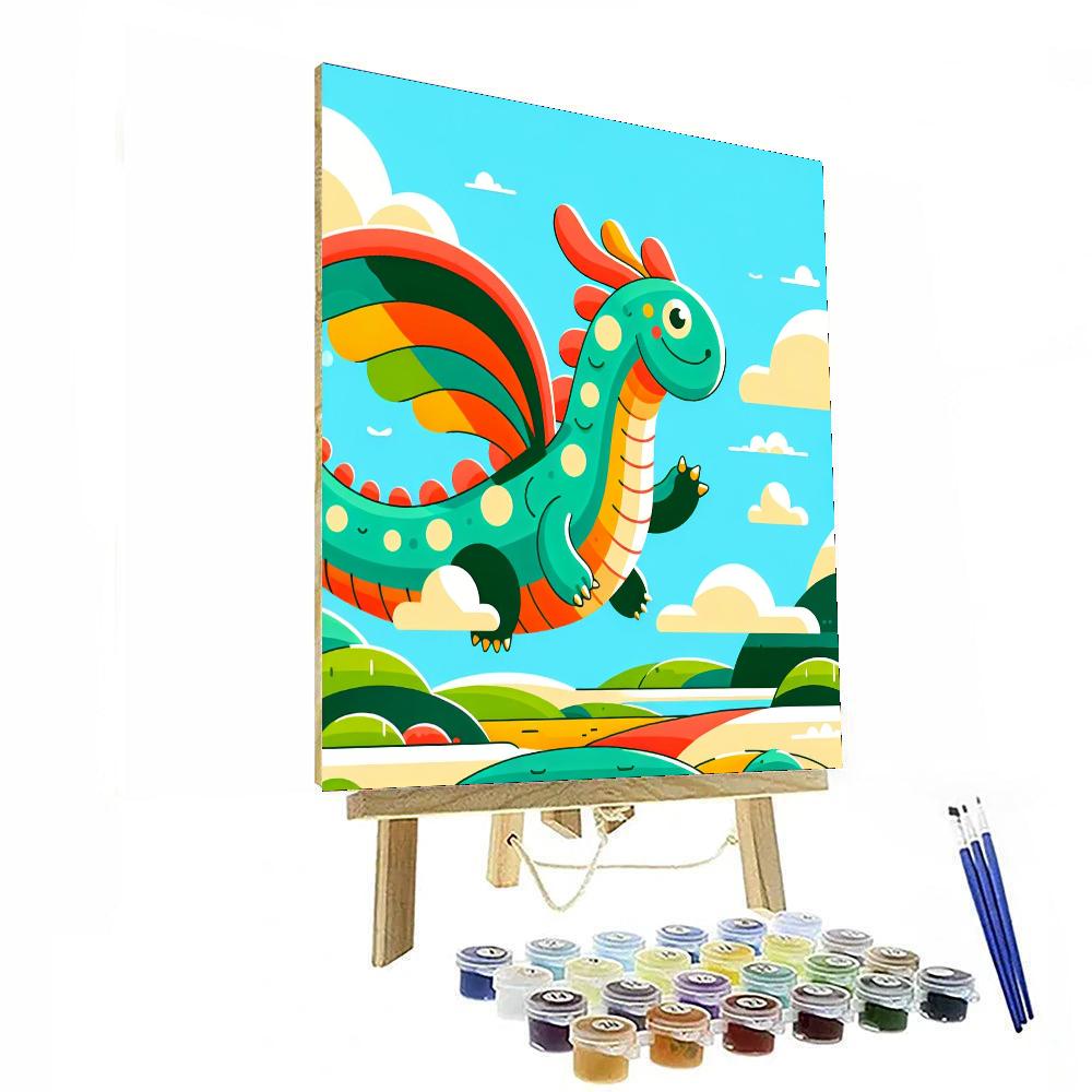 Gigantic Dragon Number Painting