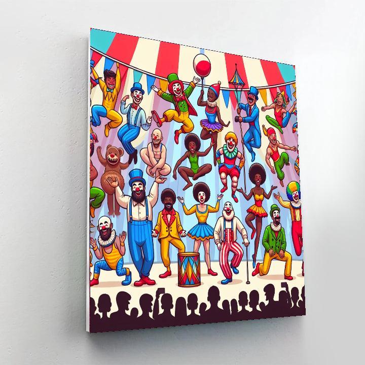 Circus Funfair Spectacle Painting By Numbers Kit